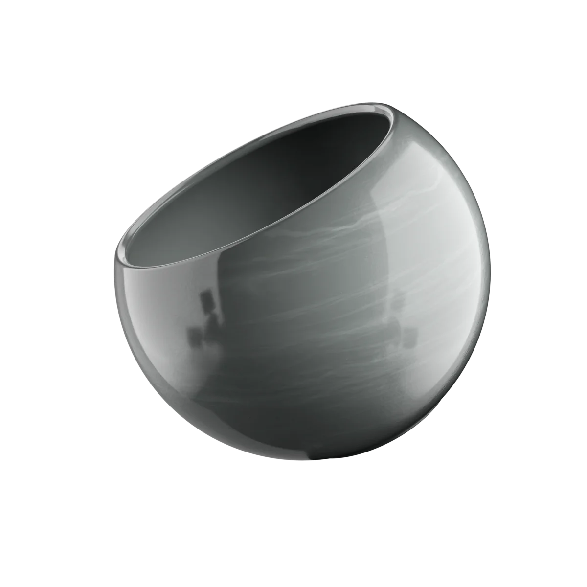 LUNA SPHERE 17 cm o.L. grnt. blau-grau lasierend EAN Try3-Pal.