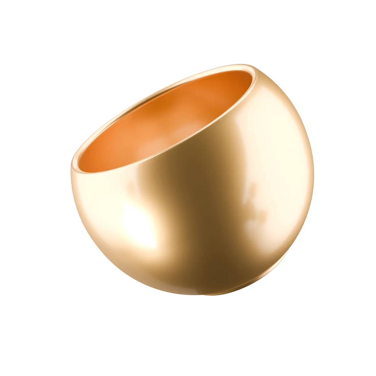 LUNA SPHERE 14 cm o.L. wss.M. gold-effekt EAN Try2-Pal.