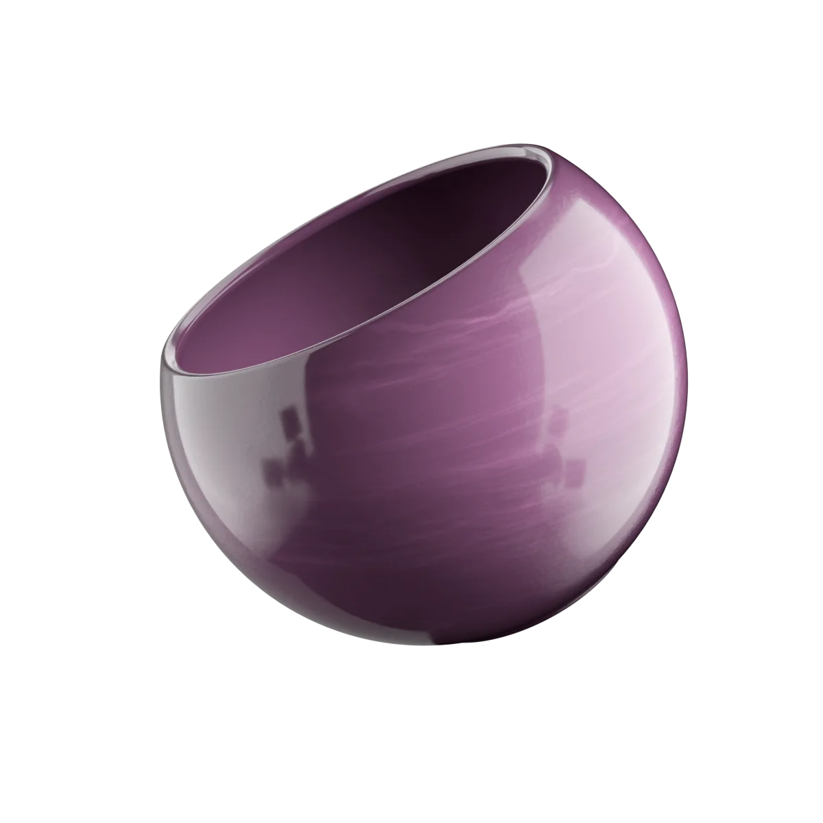 LUNA SPHERE 17 cm o.L. grnt. mauve lasierend EAN Try. 3