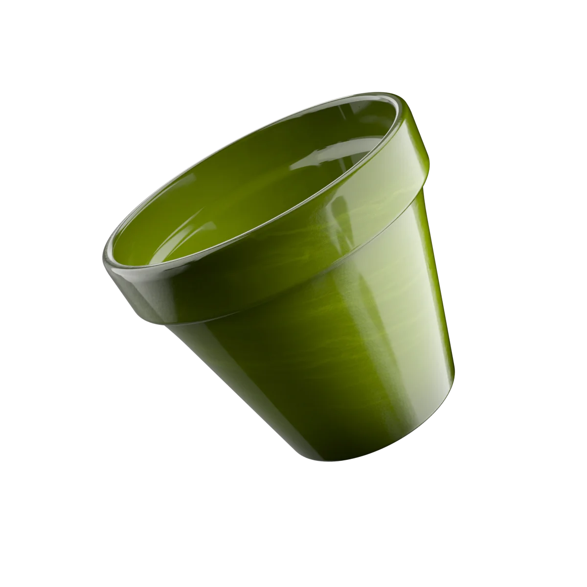 BLT 10 cm m.L. grnt. grasgrün lasierend EAN Try1-Pal.