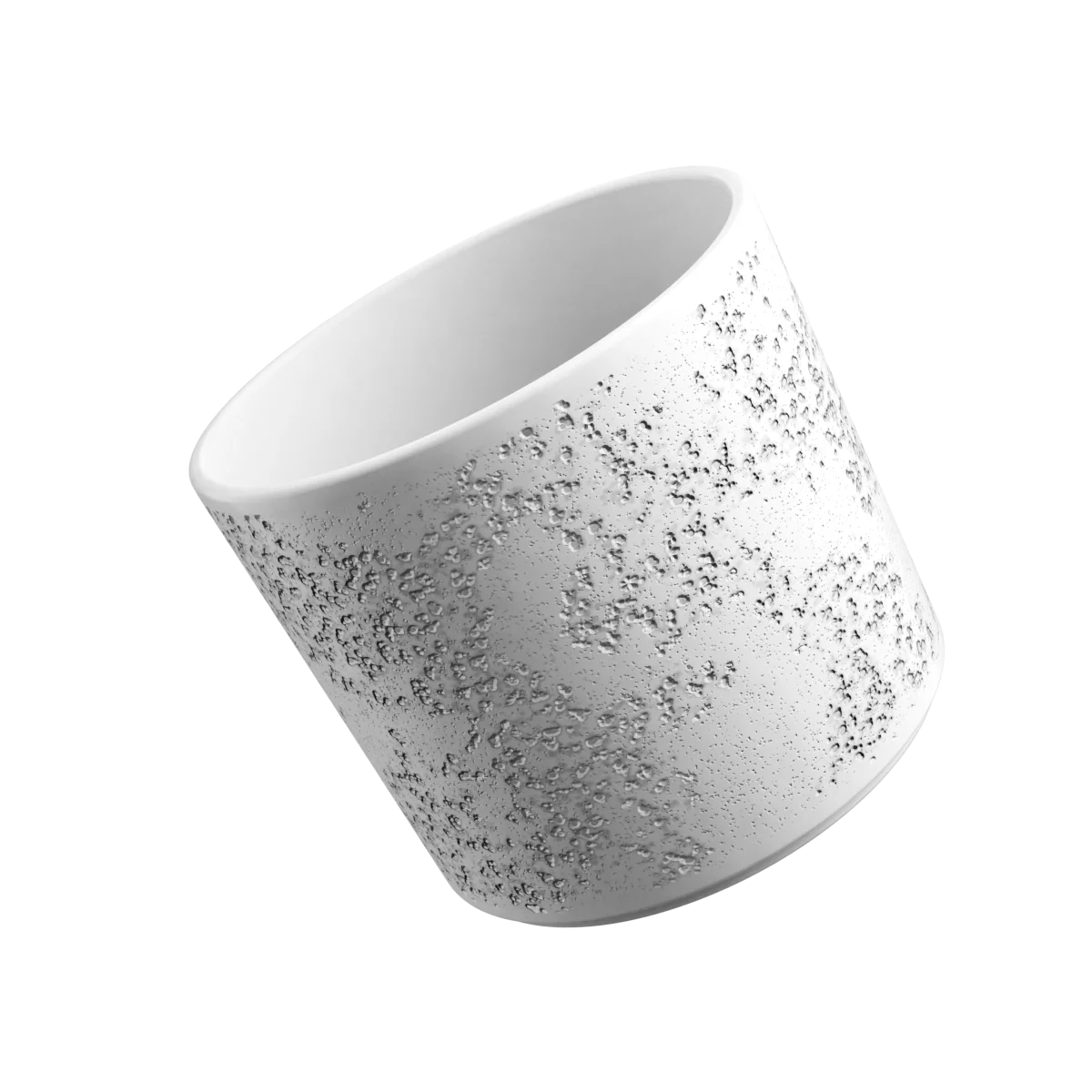 PILLAR LAVA 11 cm o.L. wss.M. weiss matt EAN Try. 2