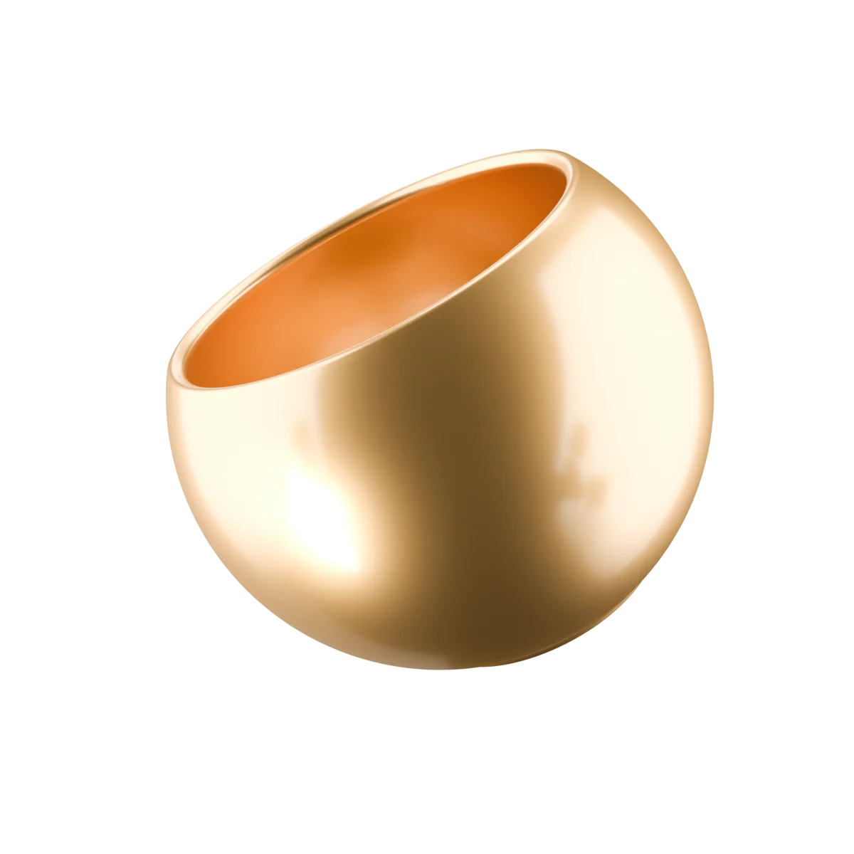 LUNA SPHERE 20 cm o.L. wss.M. gold-effekt EAN Try. 4